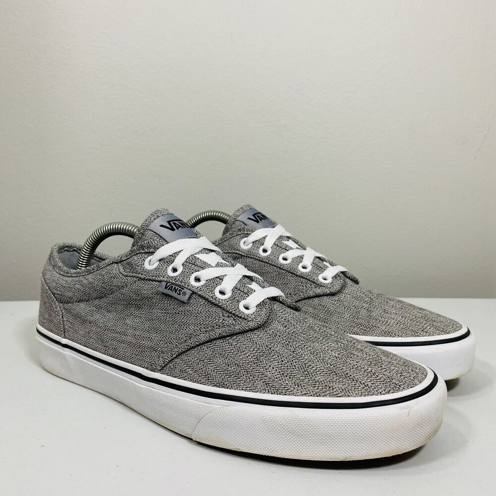 VANS "Off The Wall" 751505 Men's Skate Shoes Sneakers Gray Lace Up Low Size 10